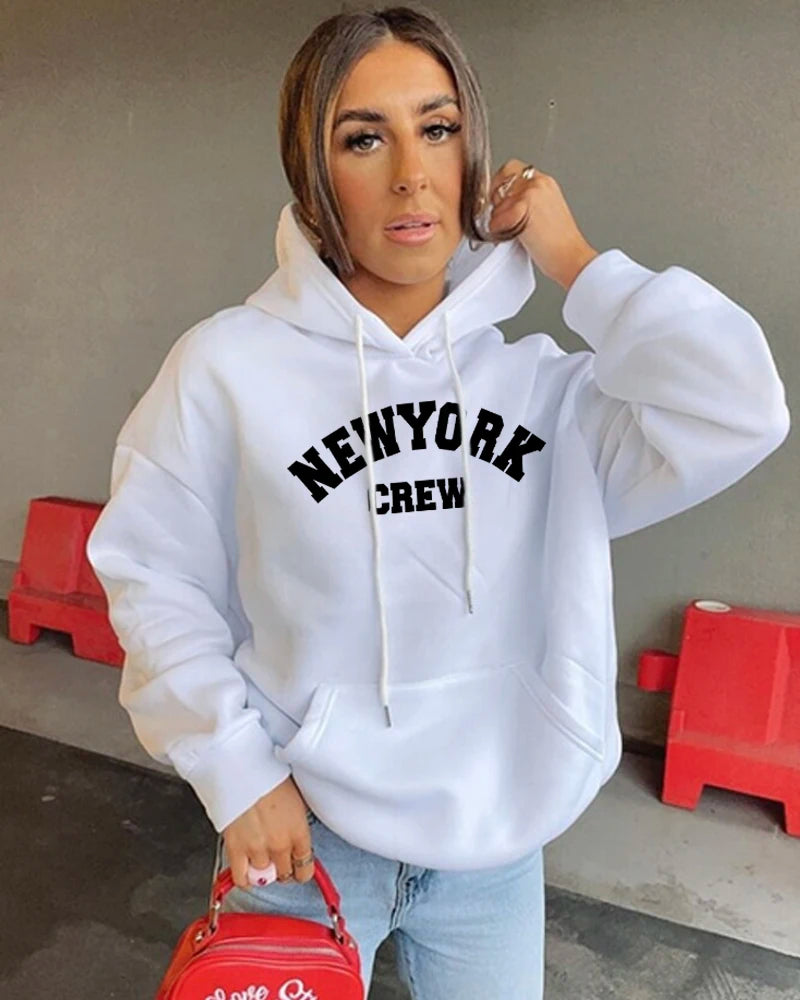 New York Women Oversized Hoodie